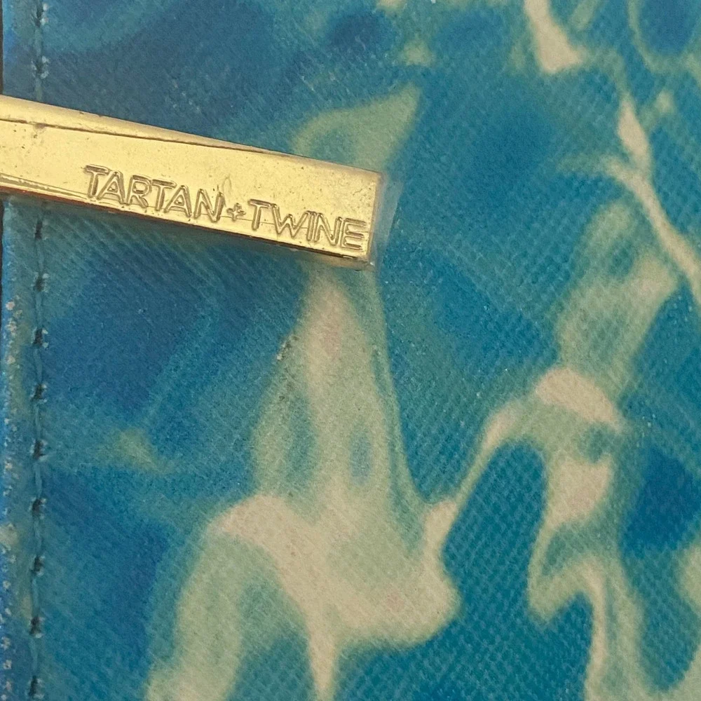 Tartan + Twine Mermaids Have More Fun Makeup‎ Bag Blue Water Print Pouch